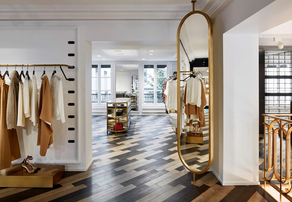 luxury clothing boutique interior