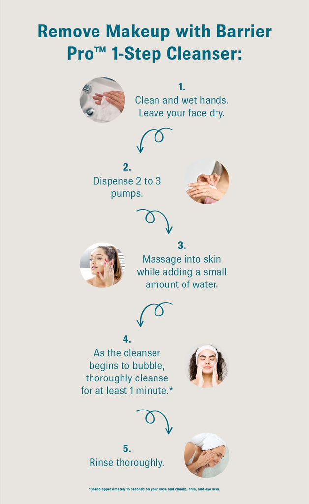 gentle makeup removal skincare routine