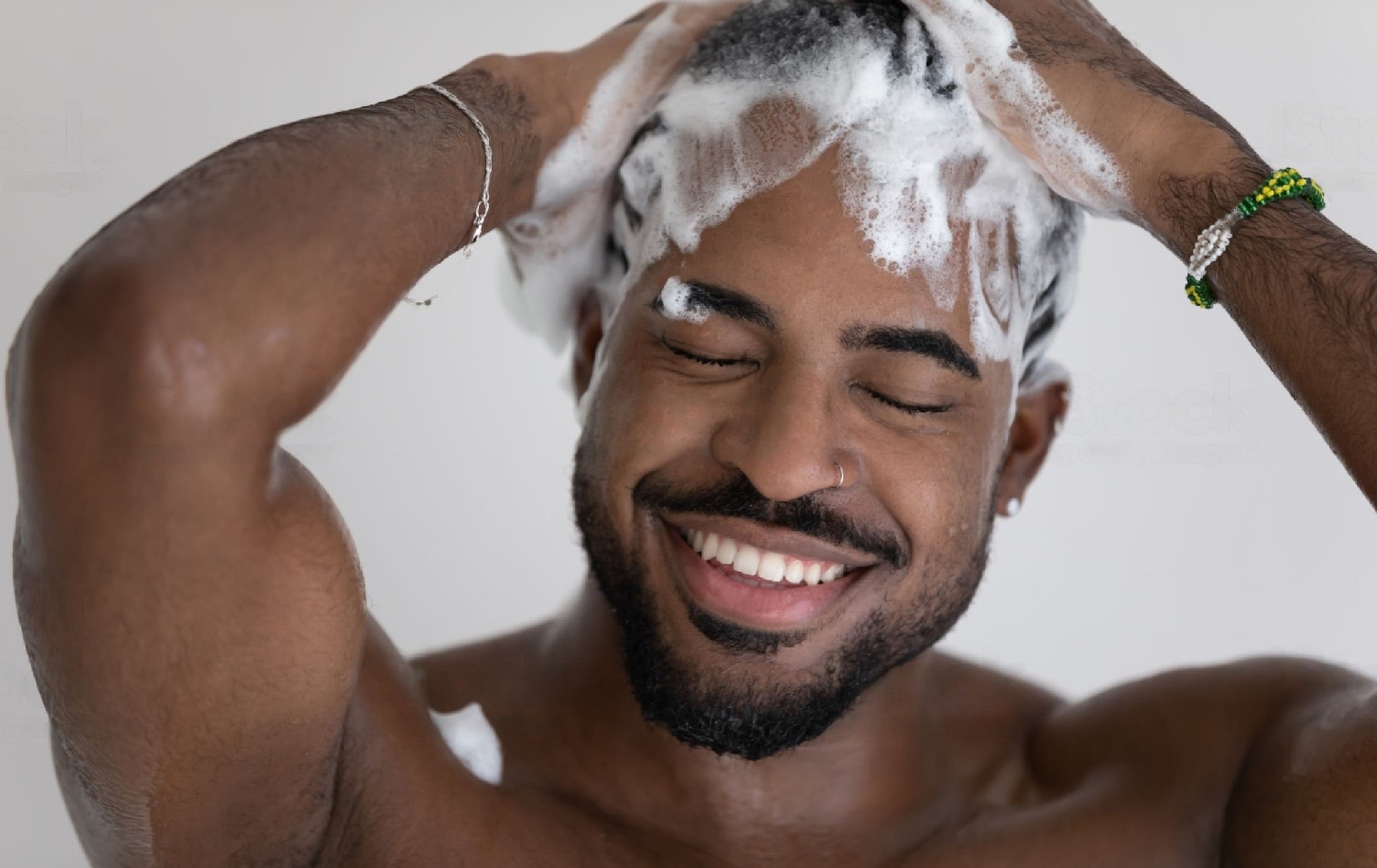 mens hair conditioner shower routine