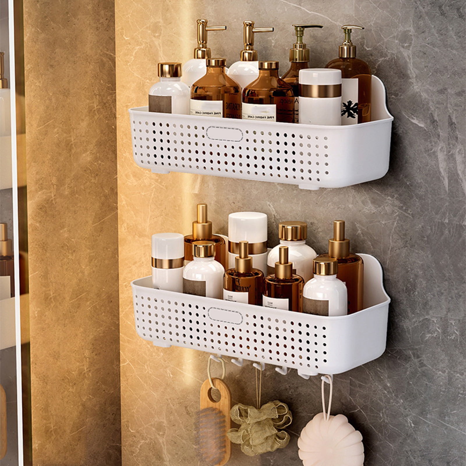 men hair care products bathroom shelf