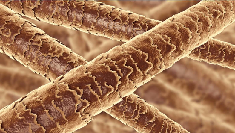 close up hair strands healthy