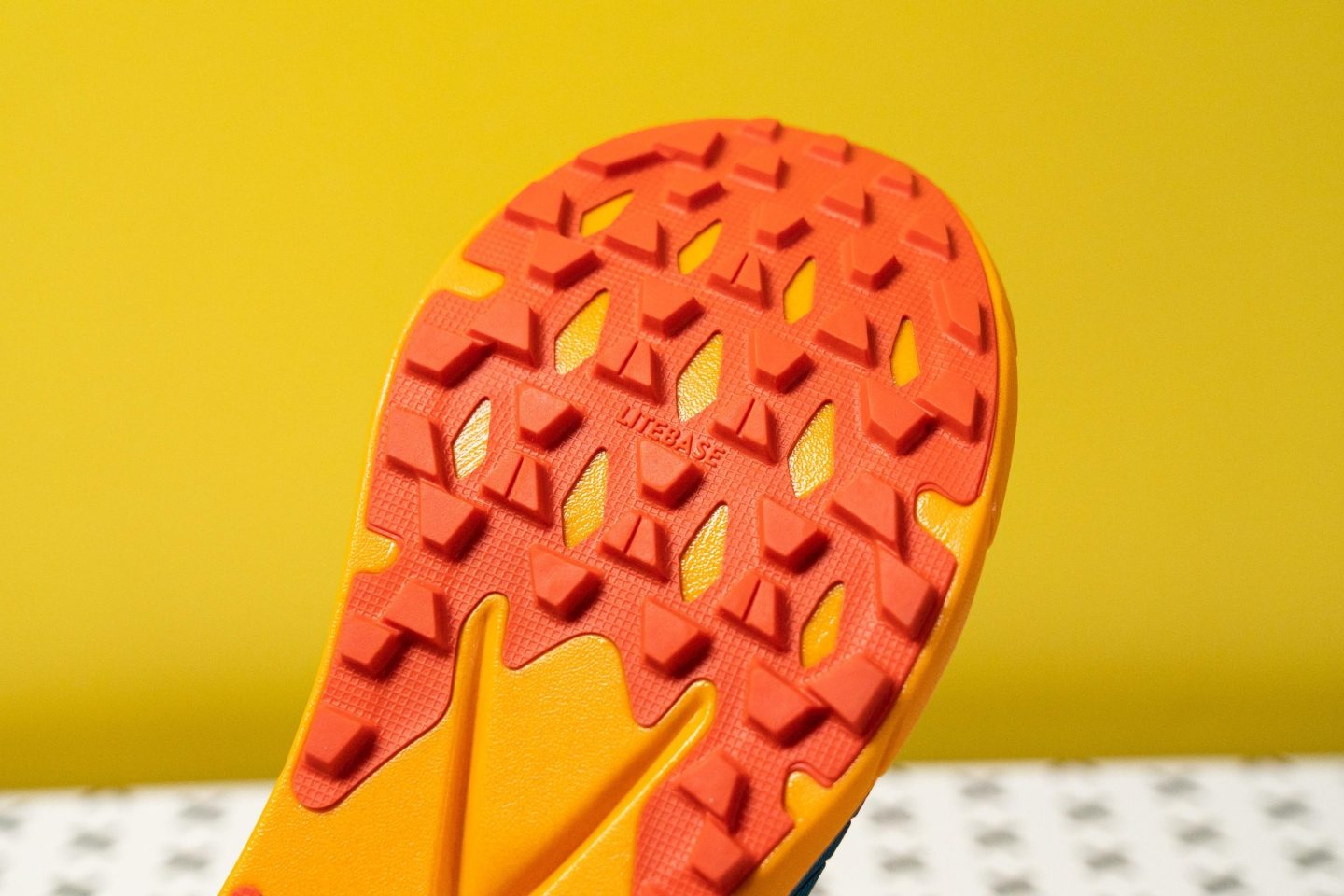 close-up sneaker outsole traction