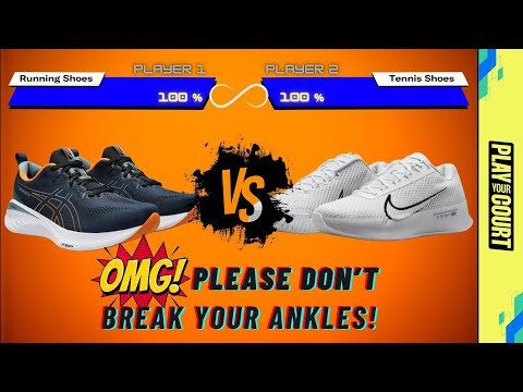 comparison running shoe and tennis shoe