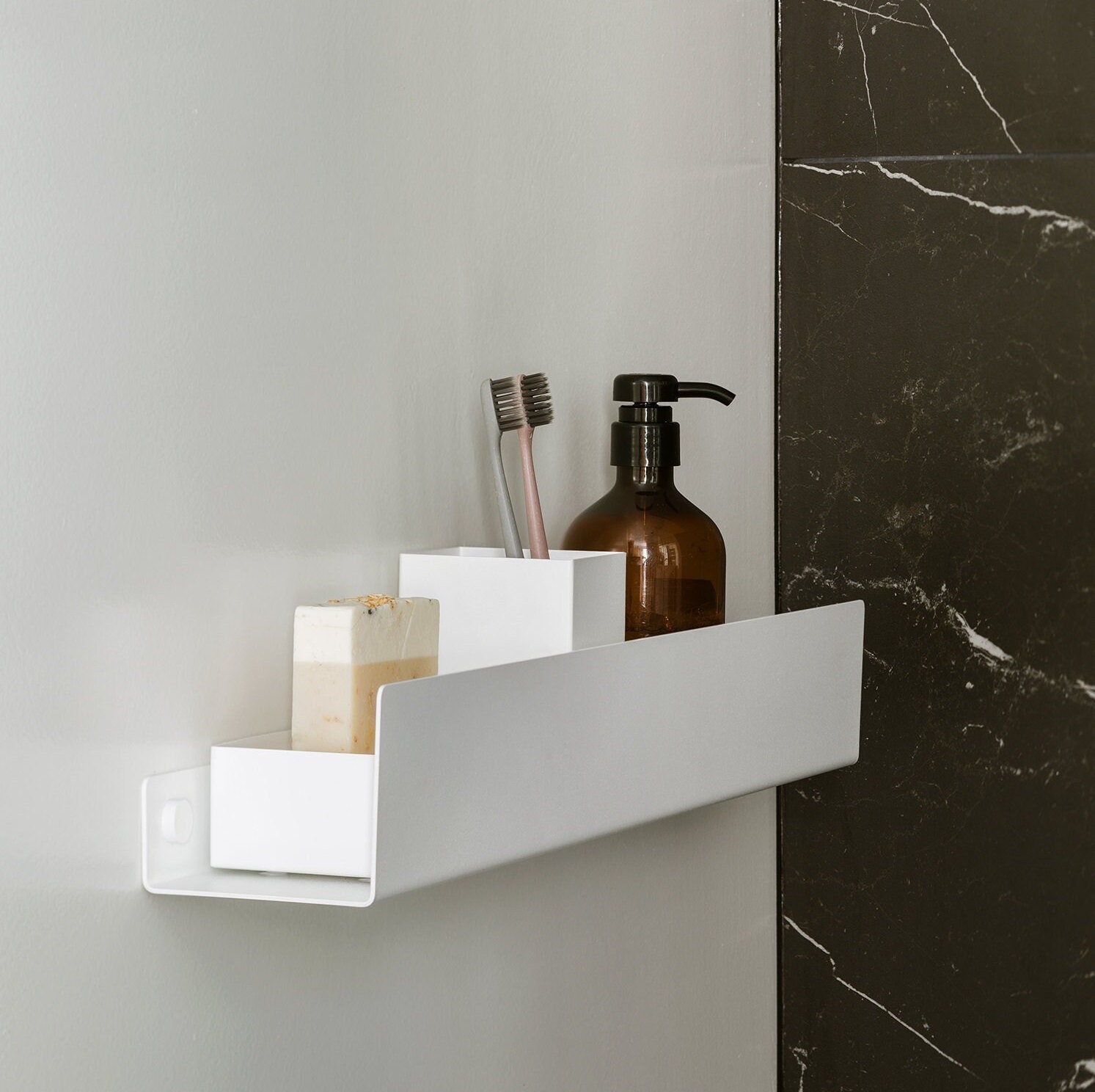 minimalist mens bathroom shelf products